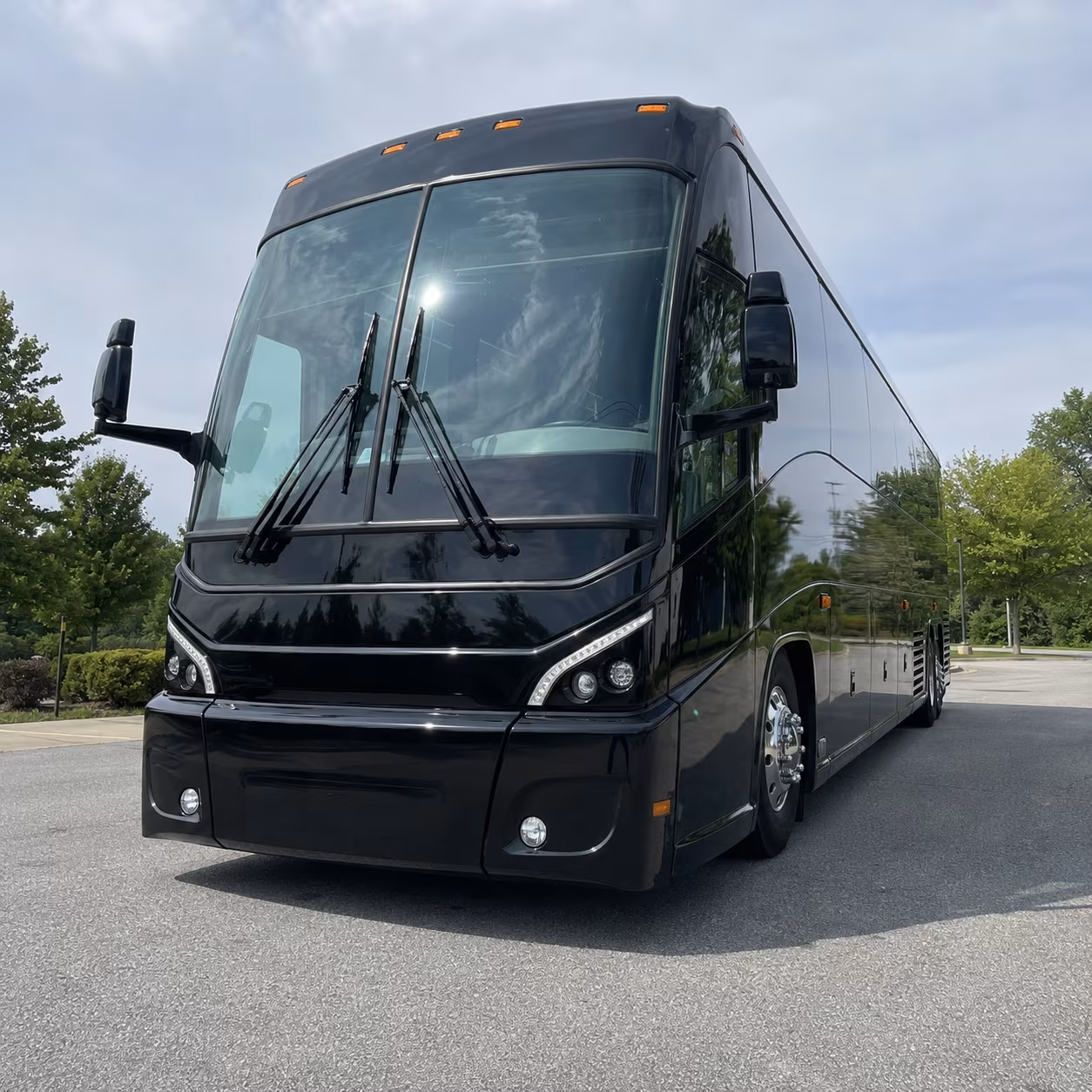 aurora long distance charter bus rentals