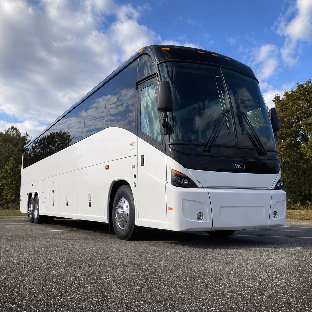 denver charter bus rental exterior