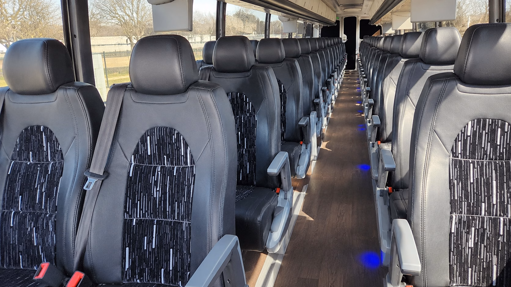 grand junction charter bus interior