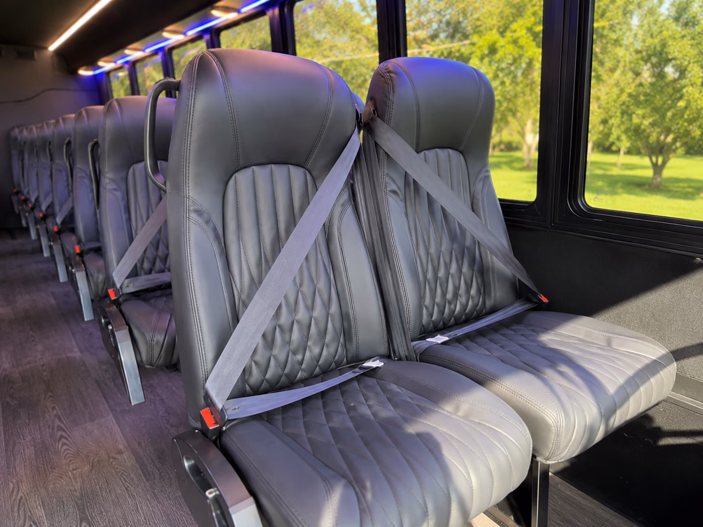 grand junction sporting event transportation onboard seating