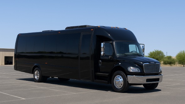 Exterior of Charter Bus Company Grand Junction's 30 Passenger Minibus in Grand Junction