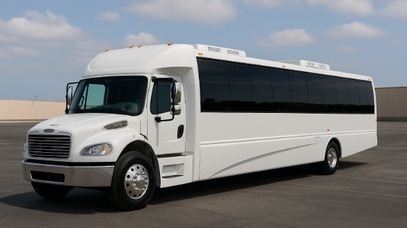 Exterior of Charter Bus Company Grand Junction's 35 Passenger Minibus in Grand Junction