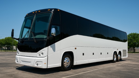 Exterior of Charter Bus Company Grand Junction's 54 Passenger Charter Bus in Grand Junction