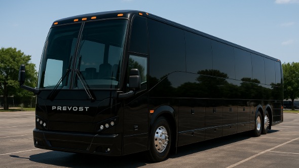 Exterior of Charter Bus Company Grand Junction's 55 Passenger Charter Bus in Grand Junction