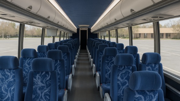 grand junction 55 passenger charter bus inside