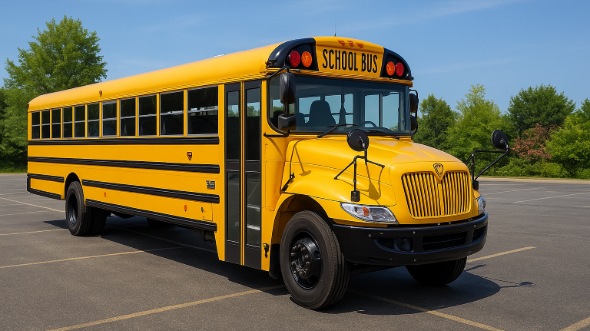 Exterior of Charter Bus Company Grand Junction's School Bus in Grand Junction