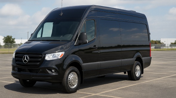 Exterior of Charter Bus Company Grand Junction's Sprinter Van Rental With Driver in Grand Junction